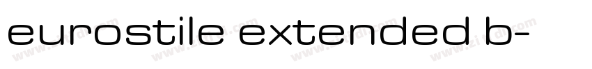 eurostile extended b字体转换